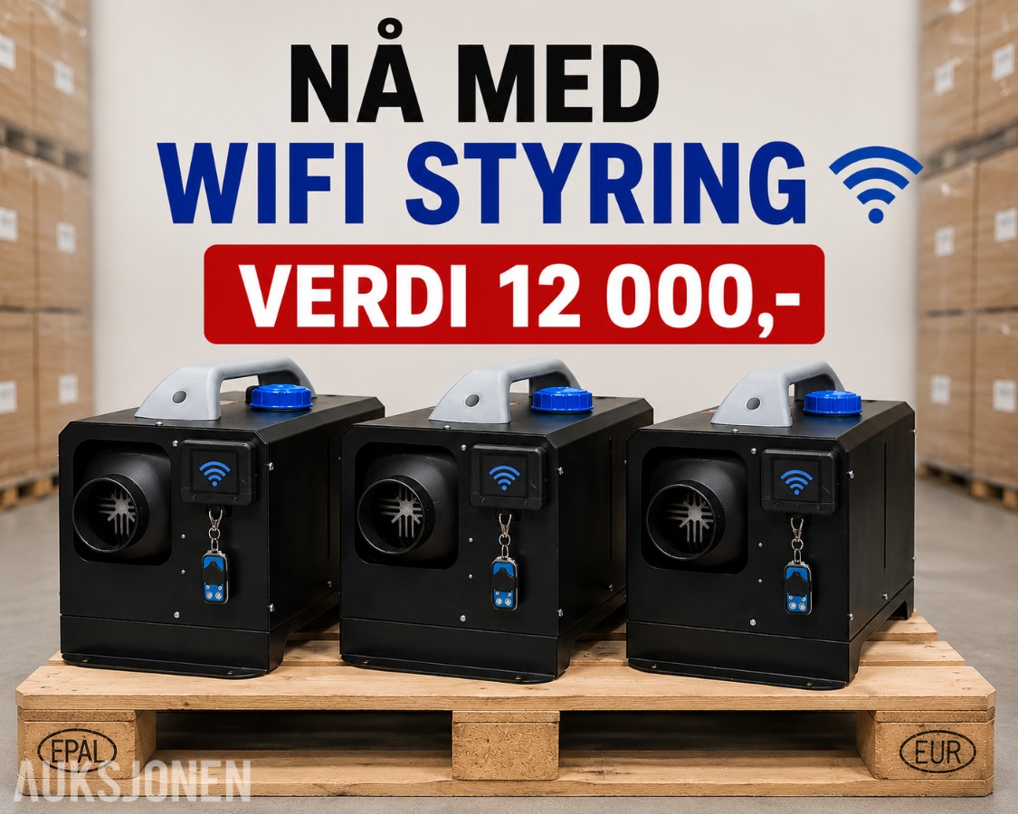 3 stk. Dieselvarmere med WIFI- Kvalitet 8kw integrert modell